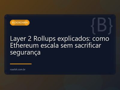Layer 2 Rollups explicados: como Ethereum escala sem sacrificar segurança