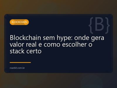 Blockchain sem hype: onde gera valor real e como escolher o stack certo