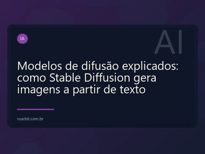 Modelos de difusão explicados: como Stable Diffusion gera imagens a partir de texto