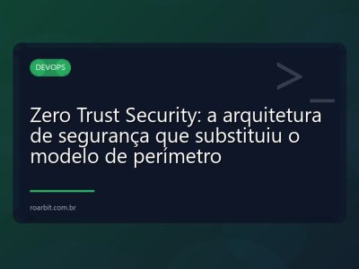 Zero Trust Security: a arquitetura de segurança que substituiu o modelo de perímetro