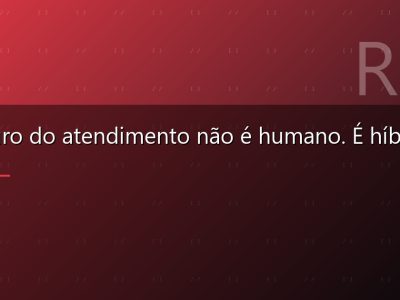 O futuro do atendimento não é humano. É híbrido.