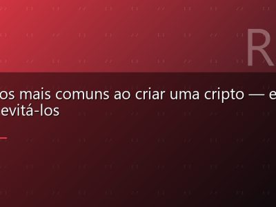 Os erros mais comuns ao criar uma cripto — e como evitá-los
