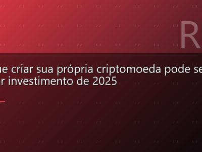 Por que criar sua própria criptomoeda pode ser o melhor investimento de 2025