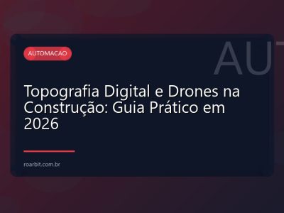 Topografia Digital e Drones na Construção: Guia Prático em 2026