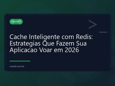 Cache Inteligente com Redis: Estrategias Que Fazem Sua Aplicacao Voar em 2026