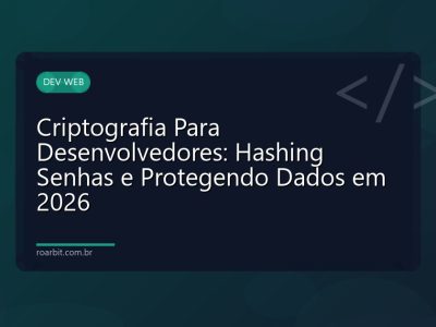 Criptografia Para Desenvolvedores: Hashing Senhas e Protegendo Dados em 2026