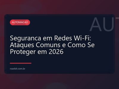 Seguranca em Redes Wi-Fi: Ataques Comuns e Como Se Proteger em 2026
