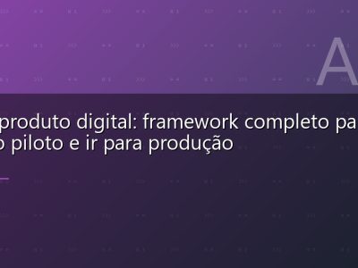 IA no produto digital: framework completo para sair do piloto e ir para produção