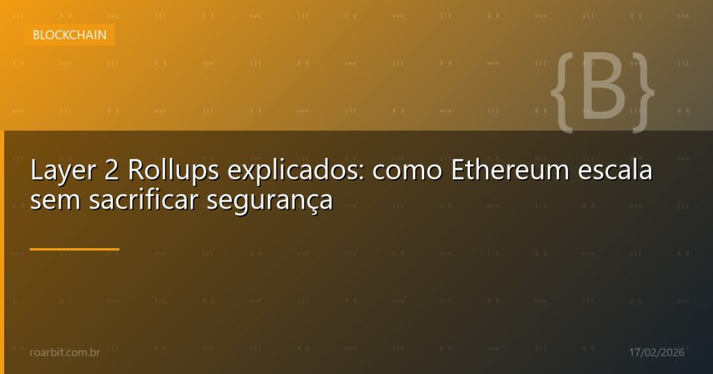 Layer 2 Rollups explicados: como Ethereum escala sem sacrificar segurança