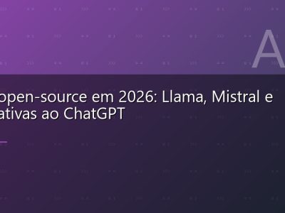 LLMs open-source em 2026: Llama, Mistral e alternativas ao ChatGPT
