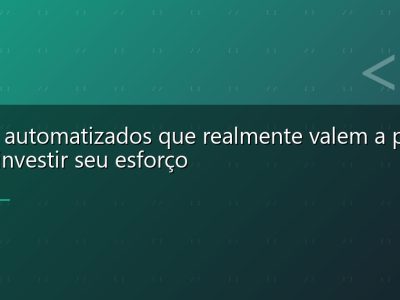 Testes automatizados que realmente valem a pena: onde investir seu esforço