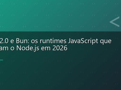 Deno 2.0 e Bun: os runtimes JavaScript que desafiam o Node.js em 2026