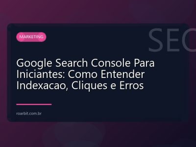 Google Search Console Para Iniciantes: Como Entender Indexacao, Cliques e Erros