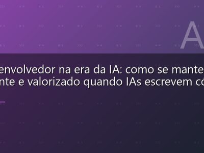 O desenvolvedor na era da IA: como se manter relevante e valorizado quando IAs escrevem código