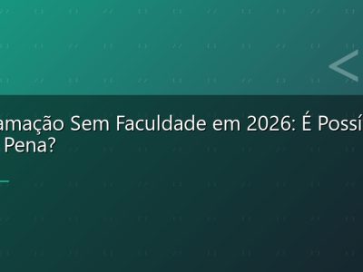 Programação Sem Faculdade em 2026: É Possível e Vale a Pena?