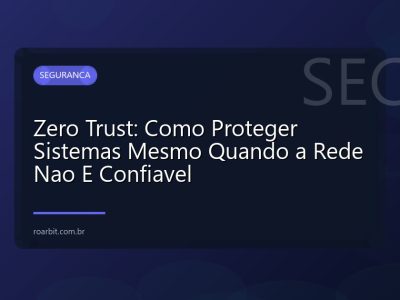 Zero Trust: Como Proteger Sistemas Mesmo Quando a Rede Nao E Confiavel