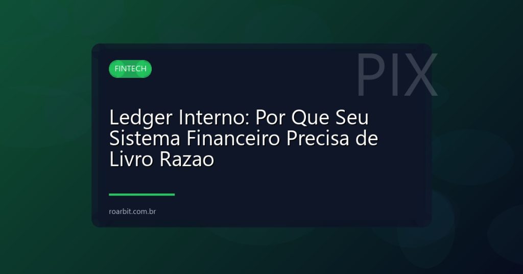 Ledger Interno: Por Que Seu Sistema Financeiro Precisa de Livro Razao