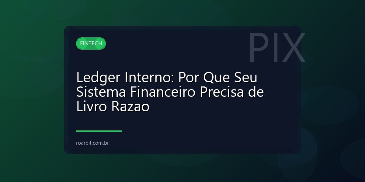 Ledger Interno: Por Que Seu Sistema Financeiro Precisa de Livro Razao