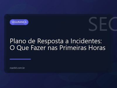 Plano de Resposta a Incidentes: O Que Fazer nas Primeiras Horas