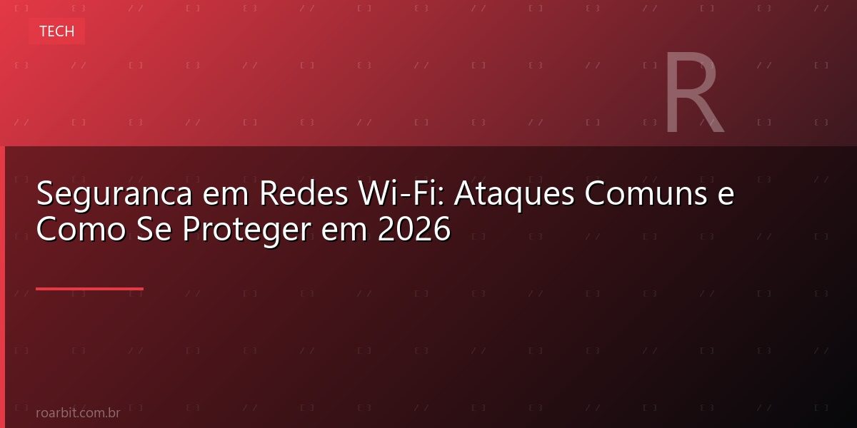 Seguranca em Redes Wi-Fi: Ataques Comuns e Como Se Proteger em 2026
